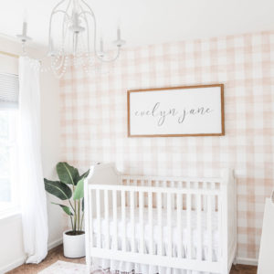 neutral baby girl nursery