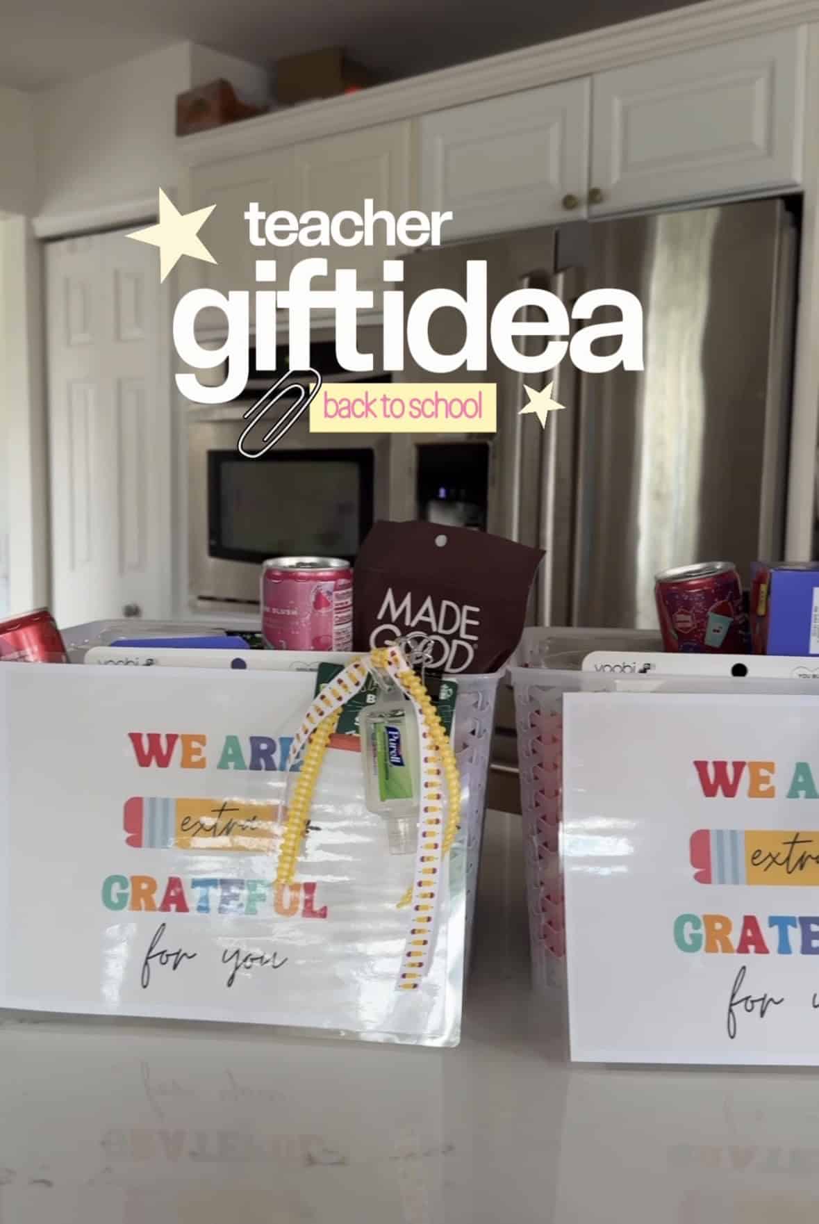 closeup of the back to school teacher gift idea